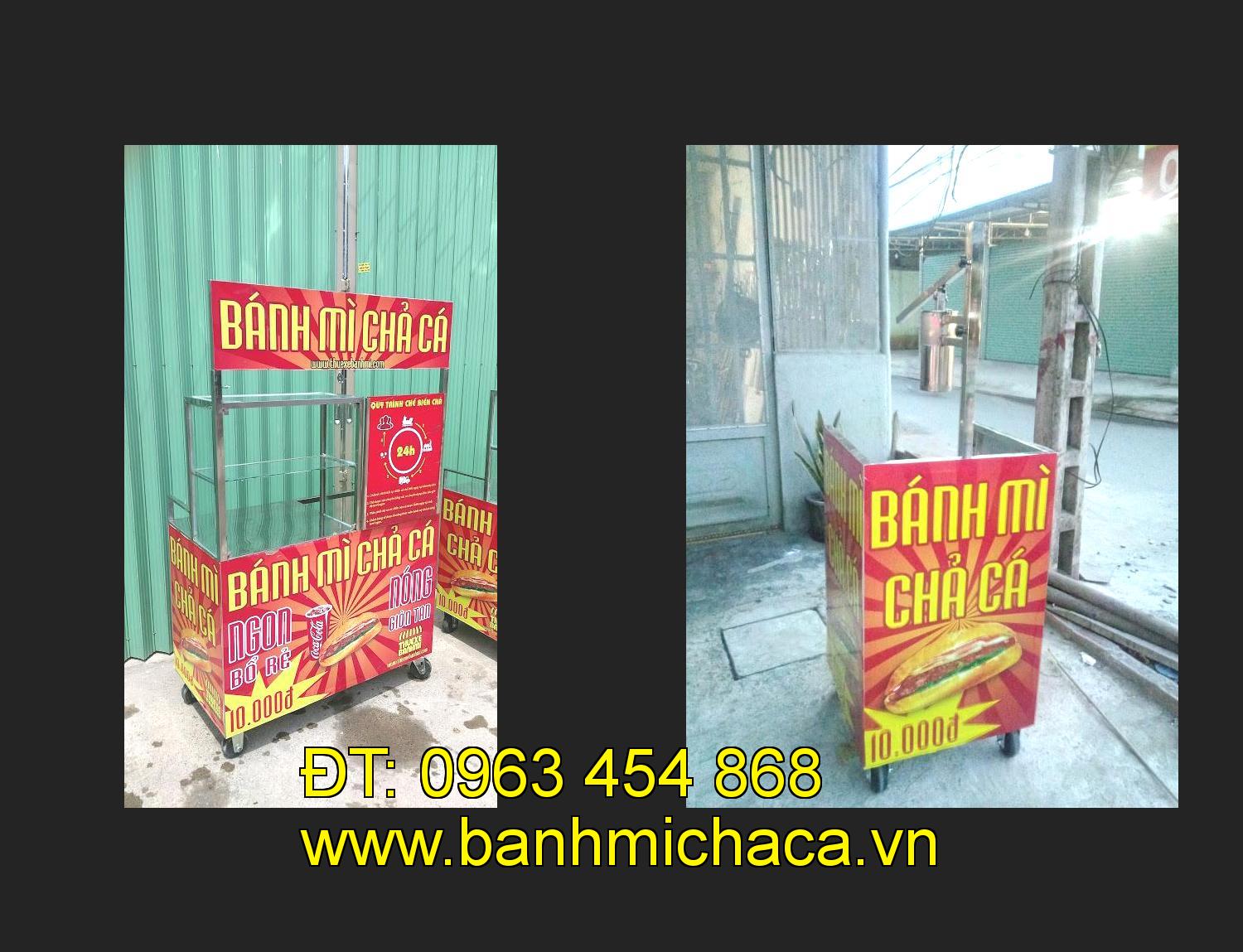 Bán xe bánh mì chả cá tại tỉnh Bắc Giang