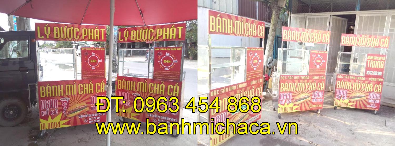 Bán xe bánh mì chả cá tại tỉnh Bạc Liêu