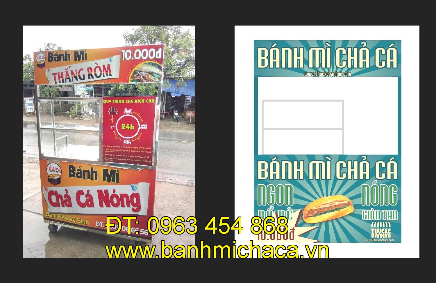 Bán xe bánh mì chả cá tại tỉnh Đồng Nai