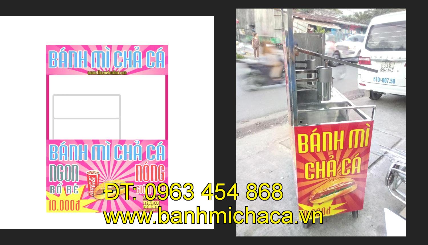 Bán xe bánh mì chả cá tại tỉnh Thừa Thiên Huế