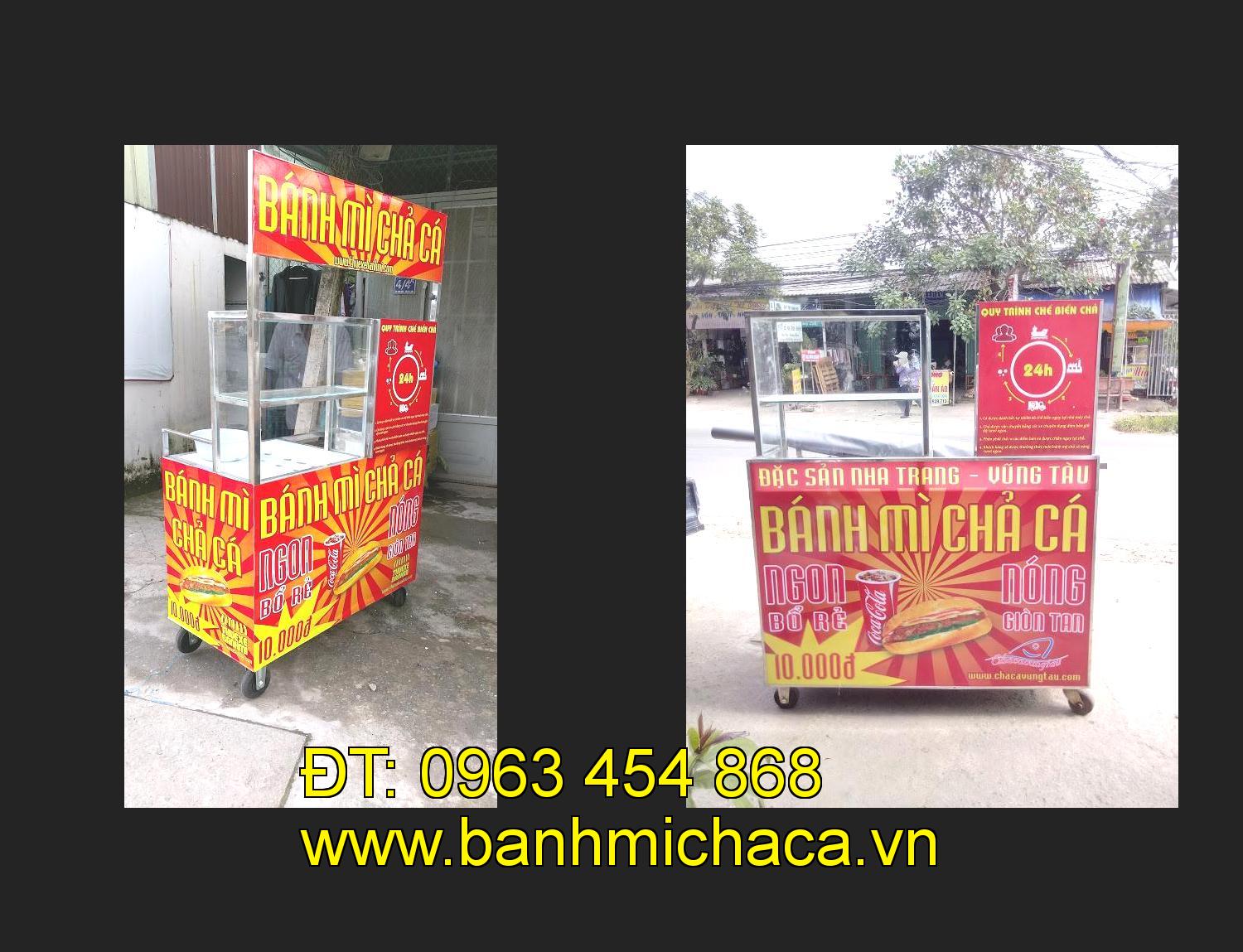 Bán xe bánh mì chả cá tại tỉnh Trà Vinh