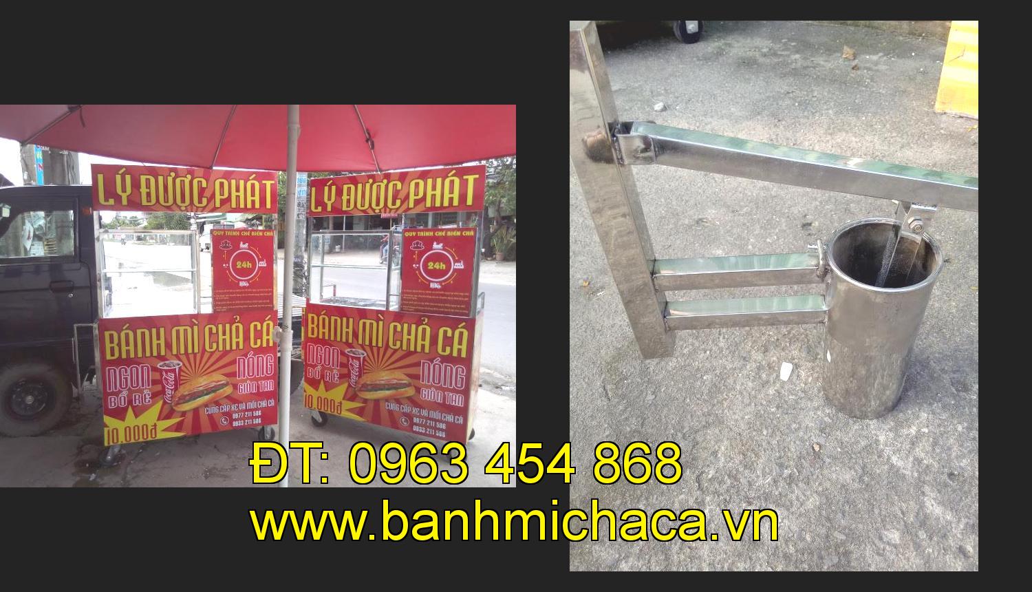 Bán xe bánh mì chả cá tại tỉnh Trà Vinh