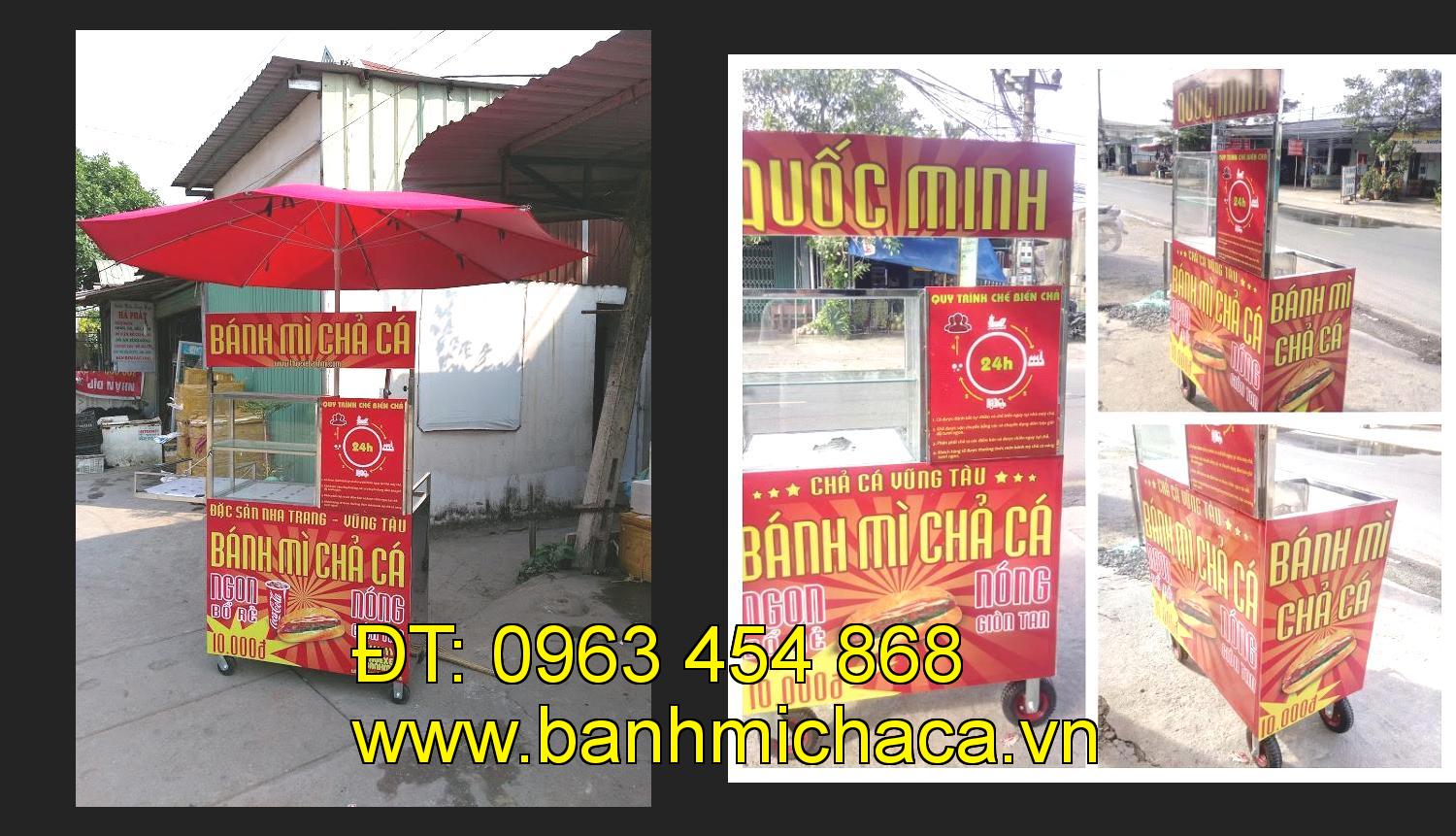 Bán xe bánh mì chả cá tại tỉnh Trà Vinh