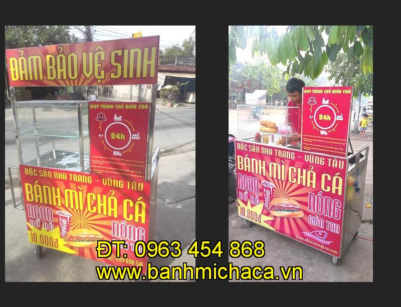 xe bánh mì chả cá inox tại tỉnh Hồ Chí Minh