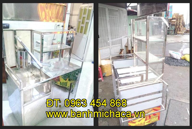 xe bánh mì chả cá inox tại tỉnh Bình Dương