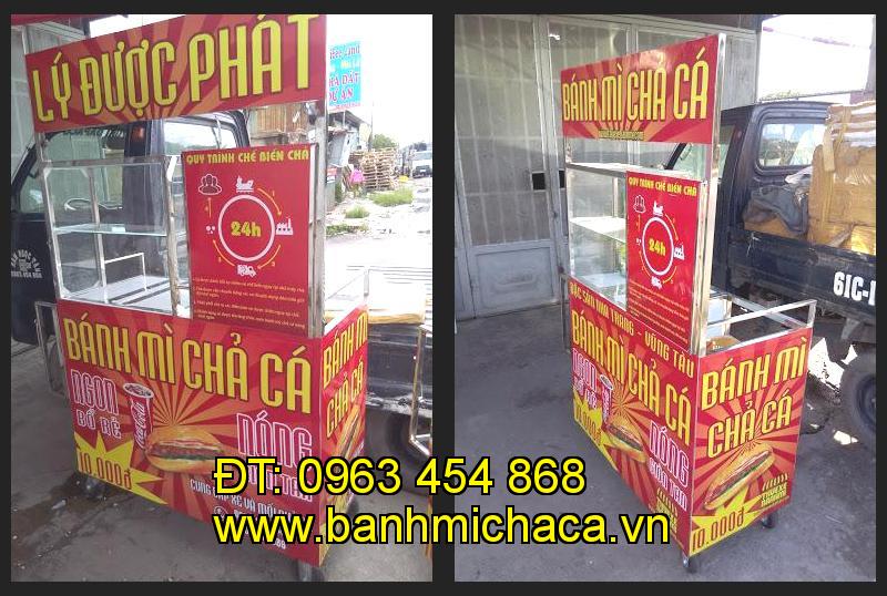 xe bánh mì chả cá inox tại tỉnh Đắk Nông
