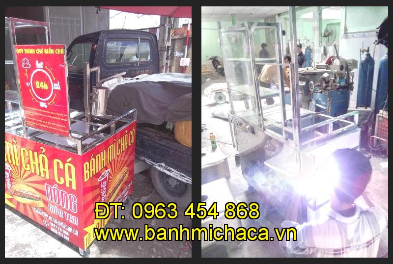 xe bánh mì chả cá inox tại tỉnh Vĩnh Long