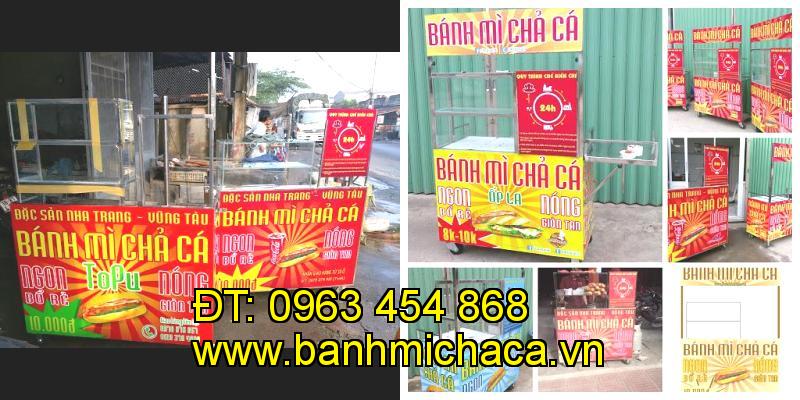 Bán xe bánh mì chả cá tại tỉnh Tiền Giang