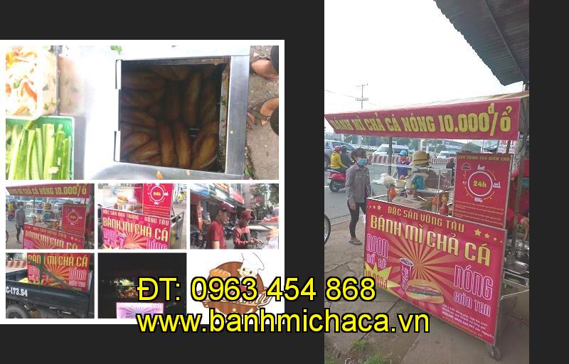 Bán xe bánh mì chả cá tại tỉnh Tây Ninh