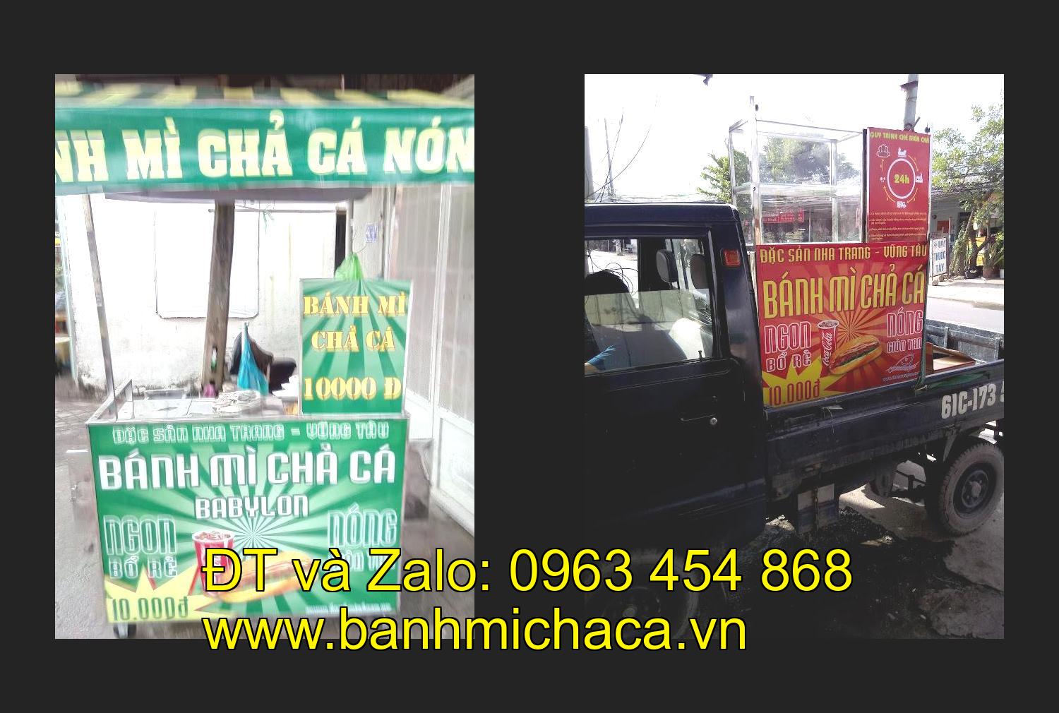 xe bánh mì chả cá giá rẻ tại tỉnh Bắc Giang