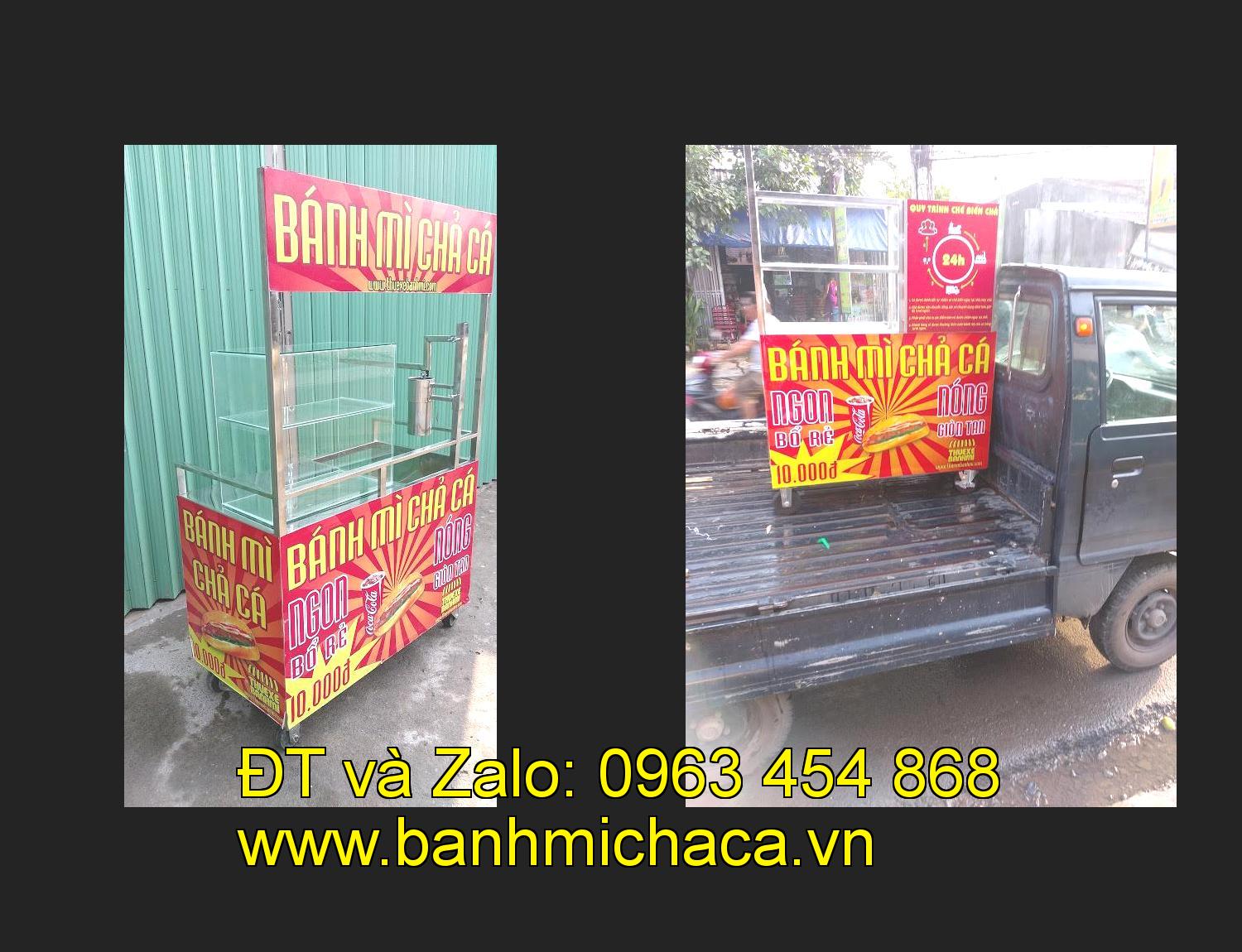 xe bánh mì chả cá giá rẻ tại tỉnh Bình Định