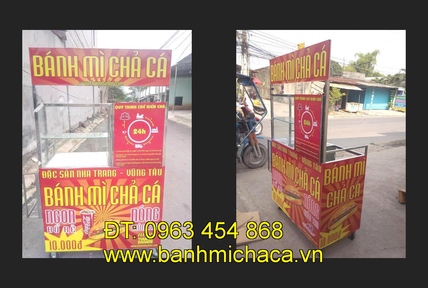 xe bánh mì chả cá giá rẻ tại tỉnh Nghệ An