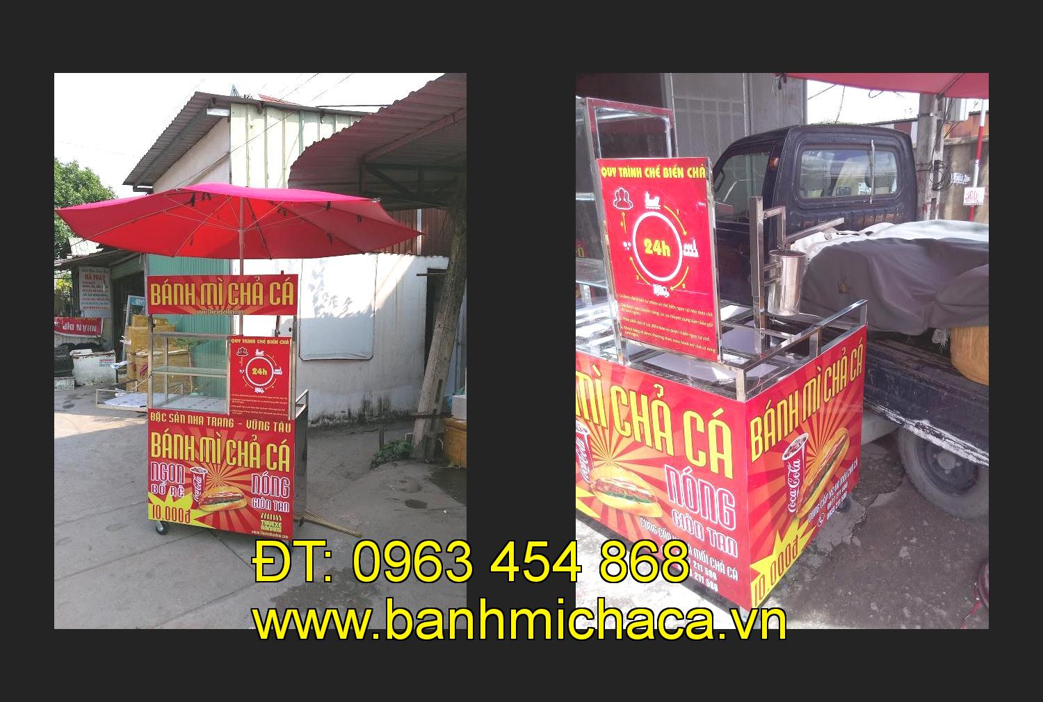 xe bánh mì chả cá giá rẻ tại tỉnh Quảng Ninh