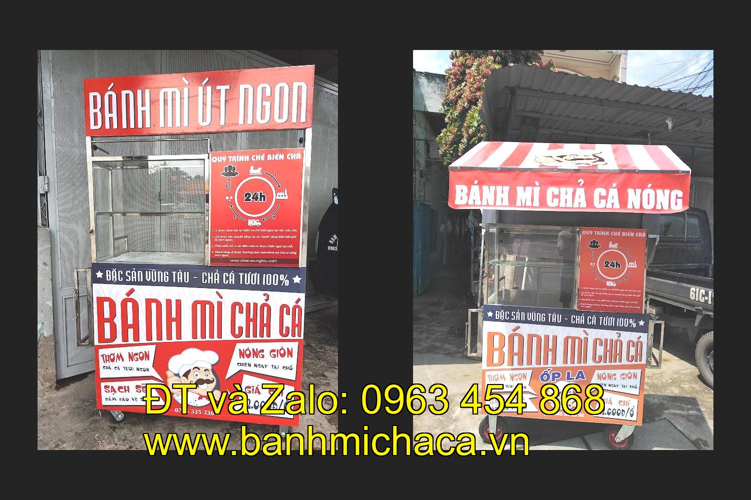 Cần chọn mua xe bán bánh mì chả cá inox ở tỉnh Bạc Liêu